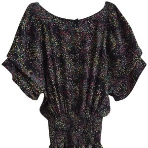 Marc Jacobs Rouched Black Silk Blouse US Size 4